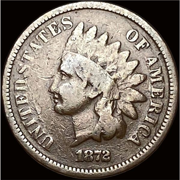 1872 Indian Head Cent LIGHTLY CIRCULATED