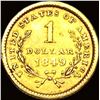 Image 2 : 1849 Gold $1 Type 1 CLOSELY UNCIRCULATED