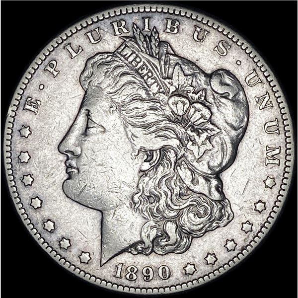 1890-CC Silver Morgan Dollar NEARLY  UNCIRCULATED