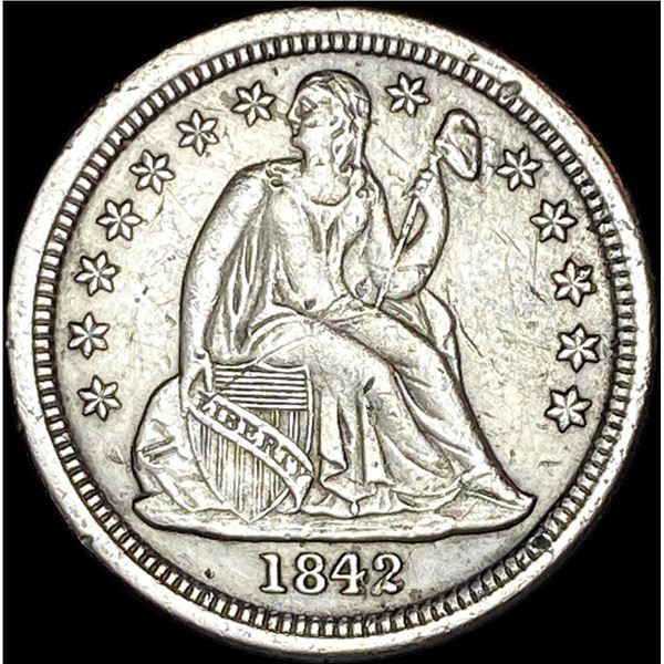 1842-O Seated Liberty Dime CLOSELY  UNCIRCULATED