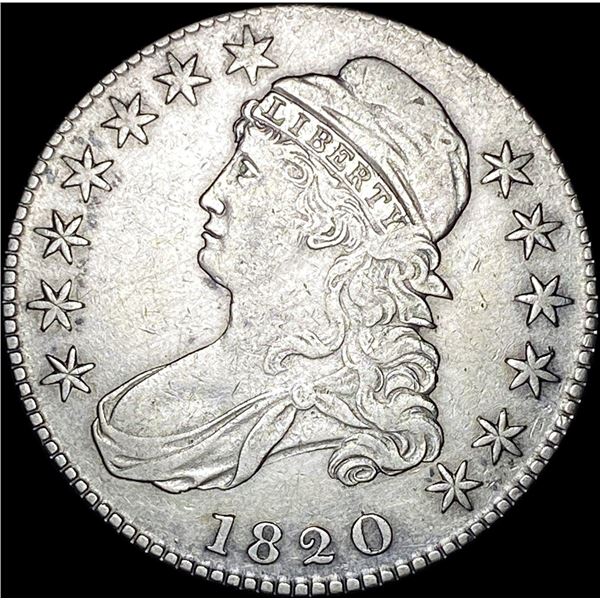 1820 Capped Bust Half Dollar NICELY  CIRCULATED