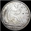 Image 1 : 1876 Silver Half Dollar (Seated Liberty)  CLOSELY UNCIRCULATED