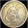 Image 1 : 1877-CC Seated Liberty Quarter Dollar LIGHTLY  CIRCULATED