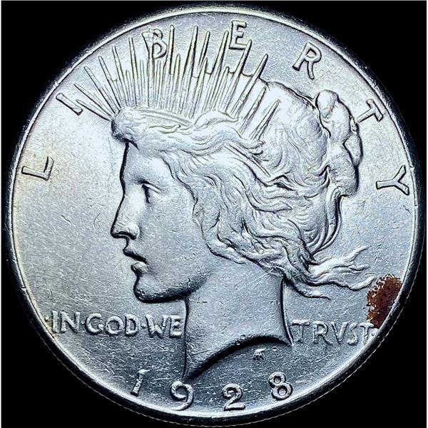 1928 Silver Peace Dollar CHOICE AU