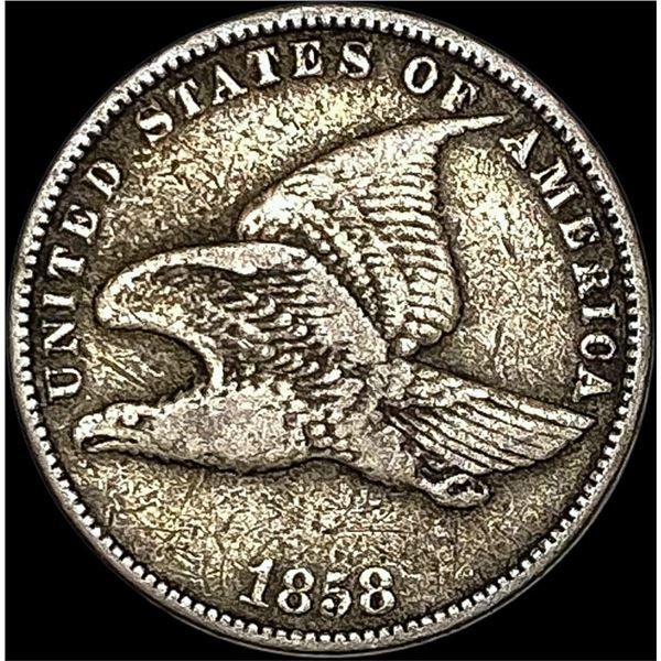 1858 Copper-Nickel Flying Eagle Cent LIGHTLY  CIRCULATED