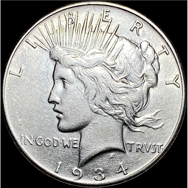 1934-S Silver Peace Dollar CLOSELY  UNCIRCULATED