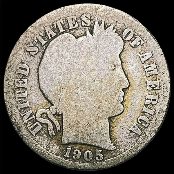 1905-O Barber Dime NICELY CIRCULATED