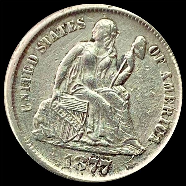 1877-CC Seated Liberty Dime CLOSELY UNCIRCULATED