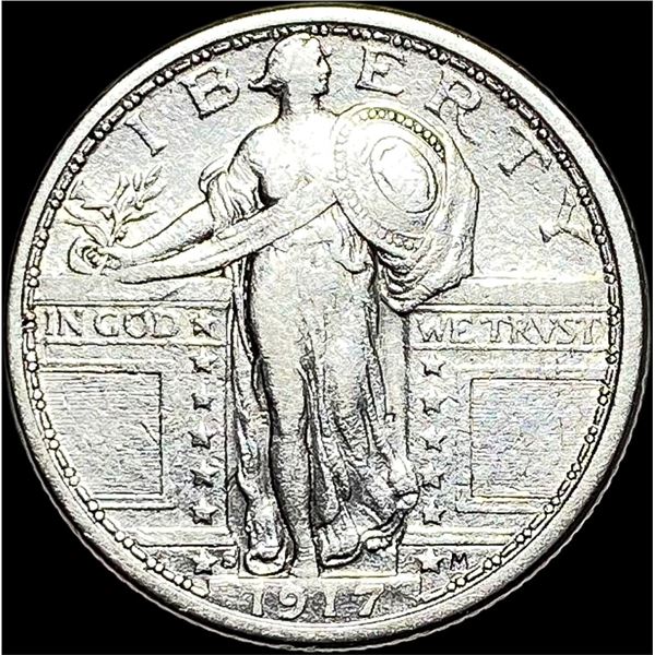 1917-S Standing Liberty Quarter Type 1 NICELY  CIRCULATED