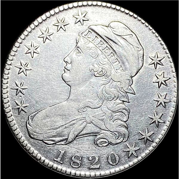 1820 Capped Bust Half Dollar CLOSELY  UNCIRCULATED