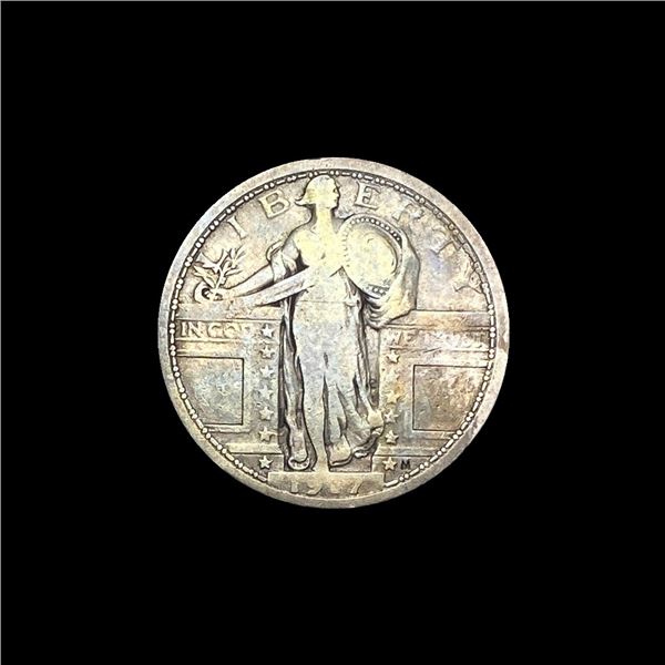 1917 Ty 1 Silver Standing Liberty Quarter NICELY CIRCULATED