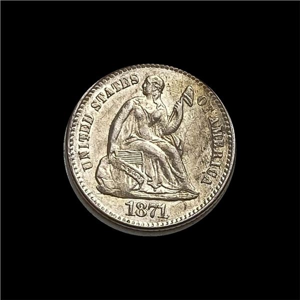 1871 Seated Liberty Half Dime CLOSELY  UNCIRCULATED