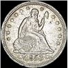 Image 1 : 1853 Arrows/Rays Seated Liberty Quarter  NEARLY UNCIRCULATED