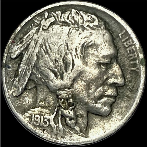 1913-D Buffalo Nickel Type 2 CLOSELY  UNCIRCULATED