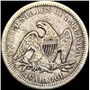 Image 2 : 1855 Seated Liberty Silver Quarter Arrows  LIGHTLY CIRCULATED