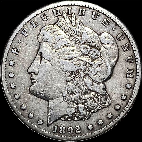 1892-CC Silver Morgan Dollar NEARLY  UNCIRCULATED