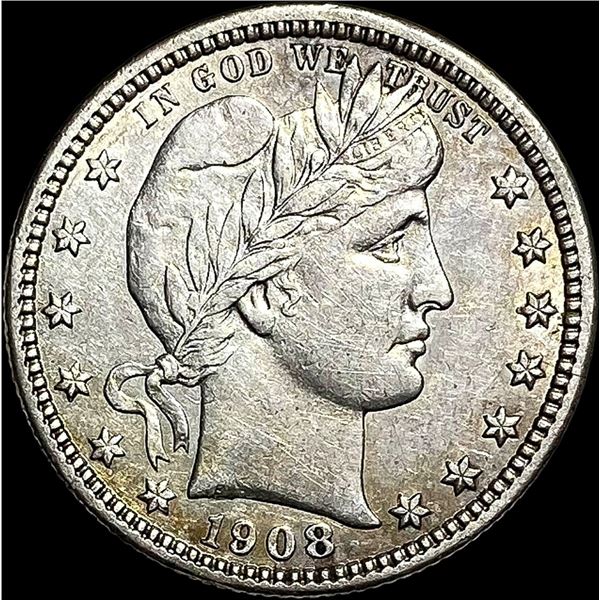 1908-D Barber Silver Quarter CLOSELY  UNCIRCULATED