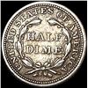 Image 2 : 1853 Seated Liberty Silver [Arrows] Half Dime  NEARLY UNCIRCULATED