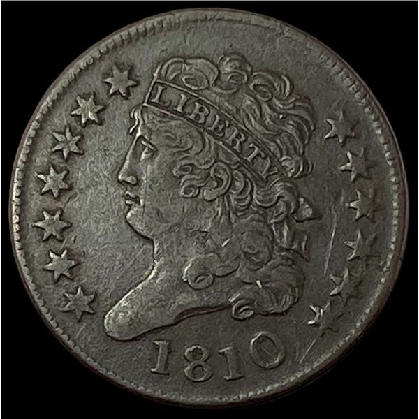 1810 Classic Head Half Cent NEARLY  UNCIRCULATED