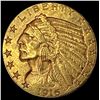 Image 1 : 1916-S Indian Head $5 Gold CLOSELY  UNCIRC