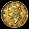 Image 1 : 1854 Gold $1 Indian Princess Head CLOSELY  UNCIRC