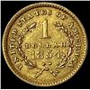 Image 2 : 1854 Gold $1 Indian Princess Head CLOSELY  UNCIRC
