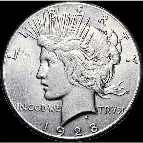 1928 Silver Peace Dollar CLOSELY UNCIRCULATED