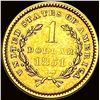 Image 2 : 1851 Gold $1 Type 1 UNCIRCULATED
