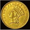 Image 1 : 1861 Gold $1 Indian Princess Head Type 3  UNCIRCULATED