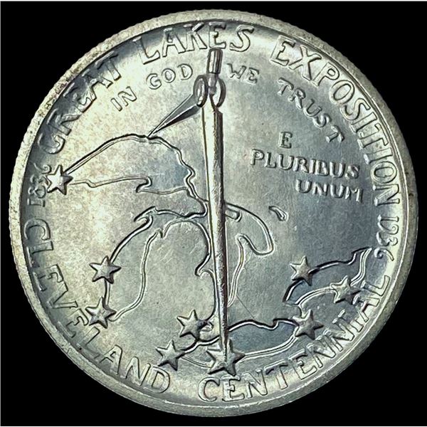 1936 Silver Cleveland Centennial Half Dollar  GEM BU