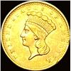 Image 1 : 1856 Gold $1 Indian Head Type 2 CHOICE AU