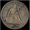 Image 1 : 1875 Seated Liberty Twenty Cents NICELY  CIRCULATED
