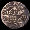 Image 2 : 1652 Oak Tree Three Pence NEARLY UNCIRCULATED