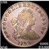 Image 1 : 1799 Draped Bust Dollar NEARLY UNCIRCULATED