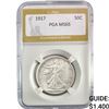 Image 1 : 1917 Walking Liberty Half Dollar PGA MS65