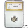 Image 1 : 1833 Capped Bust Half Dime PGA AU58