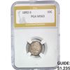 Image 1 : 1892-S Barber Dime PGA MS63
