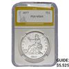 Image 1 : 1877 Silver Trade Dollar PGA MS64