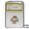 Image 1 : 1845 Seated Liberty Dime PGA MS64