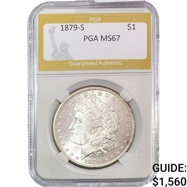 1879-S Morgan Silver Dollar PGA MS67