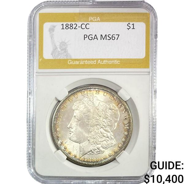 1882-CC Morgan Silver Dollar PGA MS67