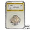 Image 1 : 1853 Seated Liberty Quarter PGA MS61