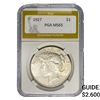 Image 1 : 1927 Silver Peace Dollar PGA MS65