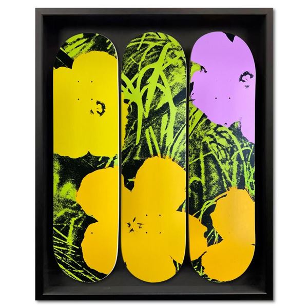 Flowers - Lime/Orange by Warhol (1928-1987)