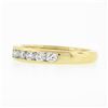 Image 7 : Tiffany & Co. 18k Yellow Gold 1 ctw Channel Round Diamond Wedding Band Ring w/ B