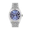Image 2 : Rolex Mens Stainless Steel Blue Dial Sky Dweller Jubilee Band With Box And Card