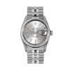 Image 2 : Rolex Mens Stainless Steel 36MM Silver Index White Gold Fluted Bezel Datejust Wr