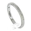 Image 1 : Antique 18K White Gold 2.3mm Engraved Wheat Work Eternity Stackable Band Ring