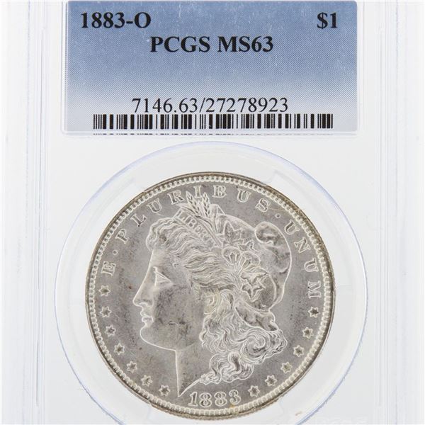 1883-O Morgan Silver Dollar PCGS Graded MS63 SCE1003