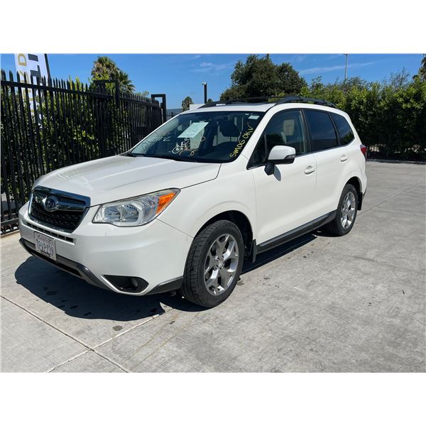 SUBA FORESTER  2016 APPT/DUP-T SMOG